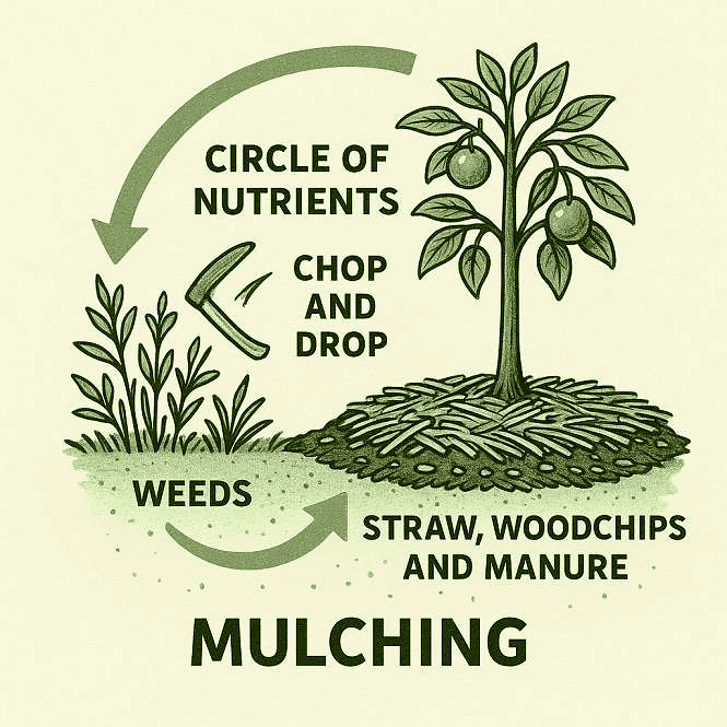 Mulching - The Garden of Nâm ~ Retreat & Meditation Center